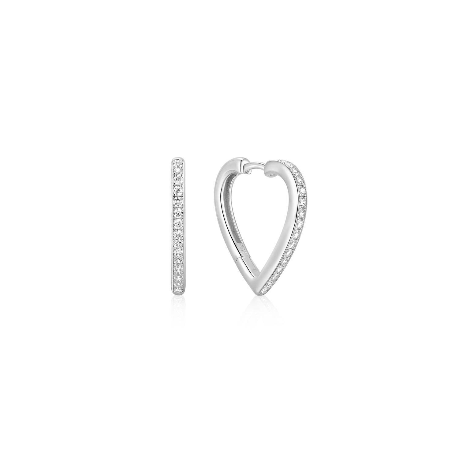  Starlit Drops - Ohrringe - Silber / Rhodiniert - Zirkonia - 2cm